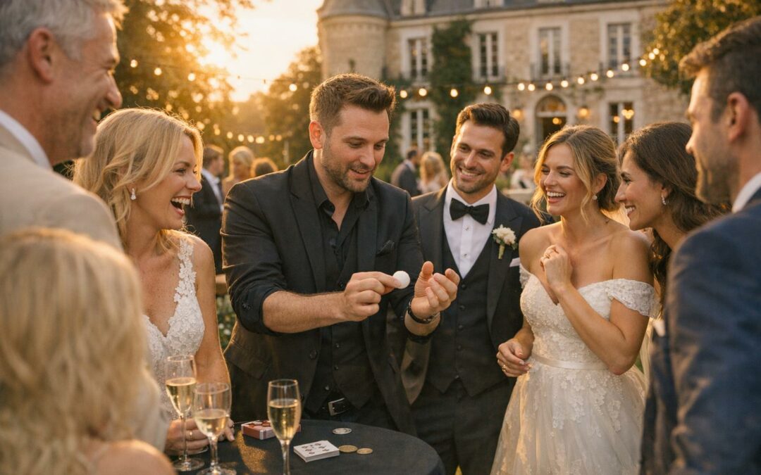 Comment intégrer un magicien dans le timeline de votre mariage